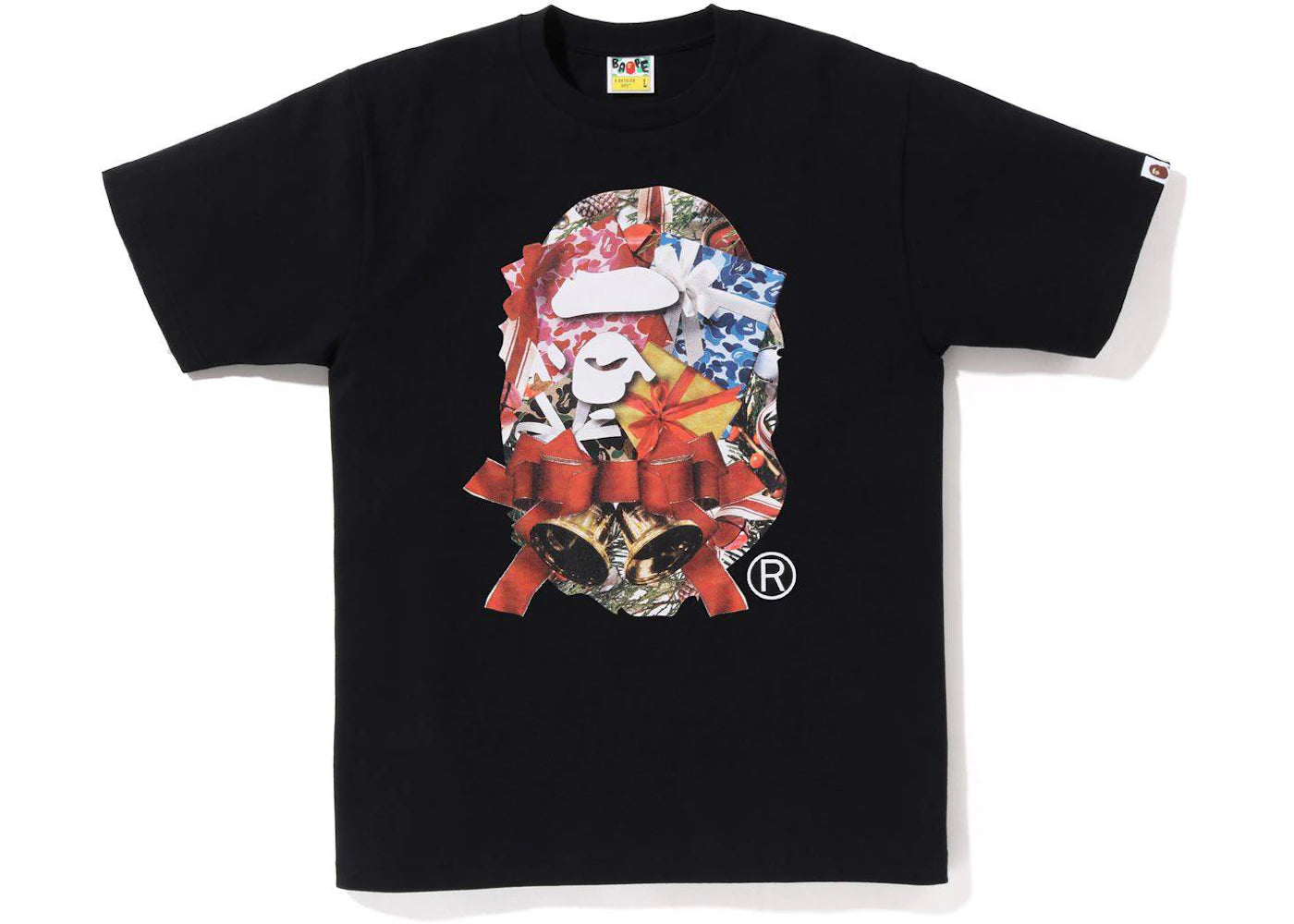 BAPE Christmas Ape Head Tee (FW22) Black