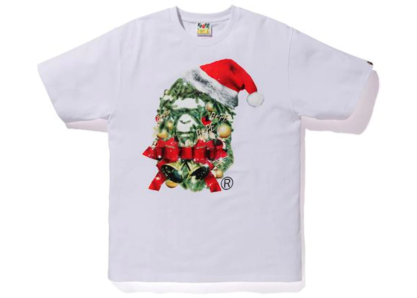 BAPE Christmas Ape Head Tee White