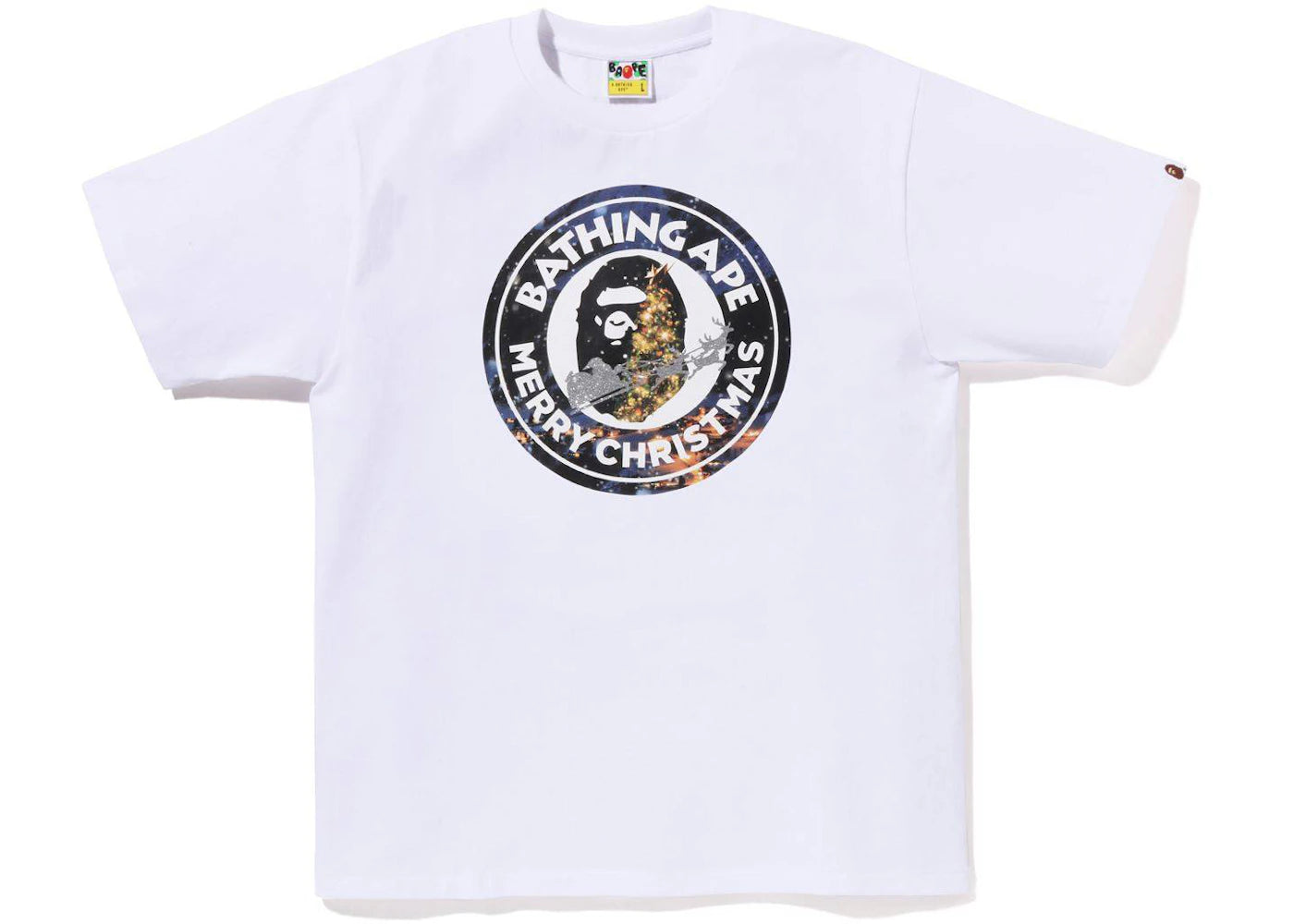 BAPE Christmas Busy Works Tee (FW22) White