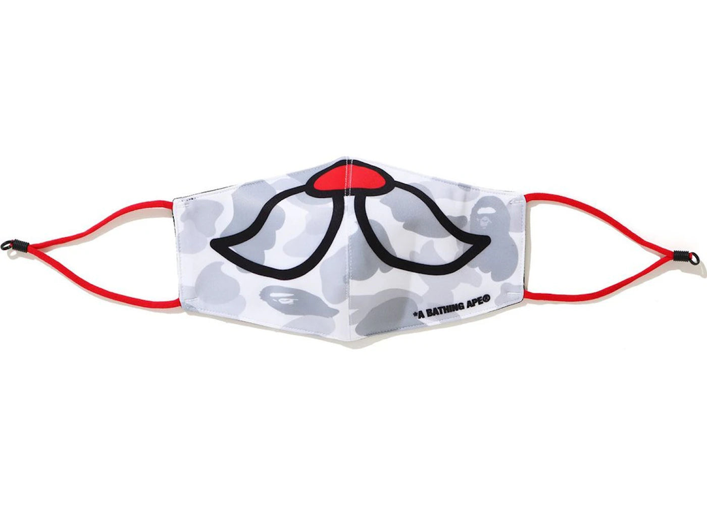 BAPE Christmas City Camo Mask White