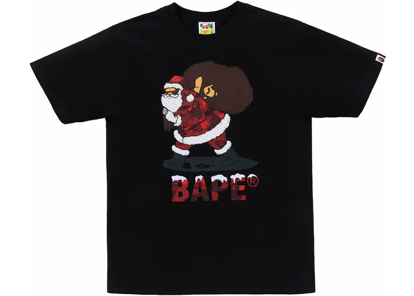 BAPE Christmas Tee Black
