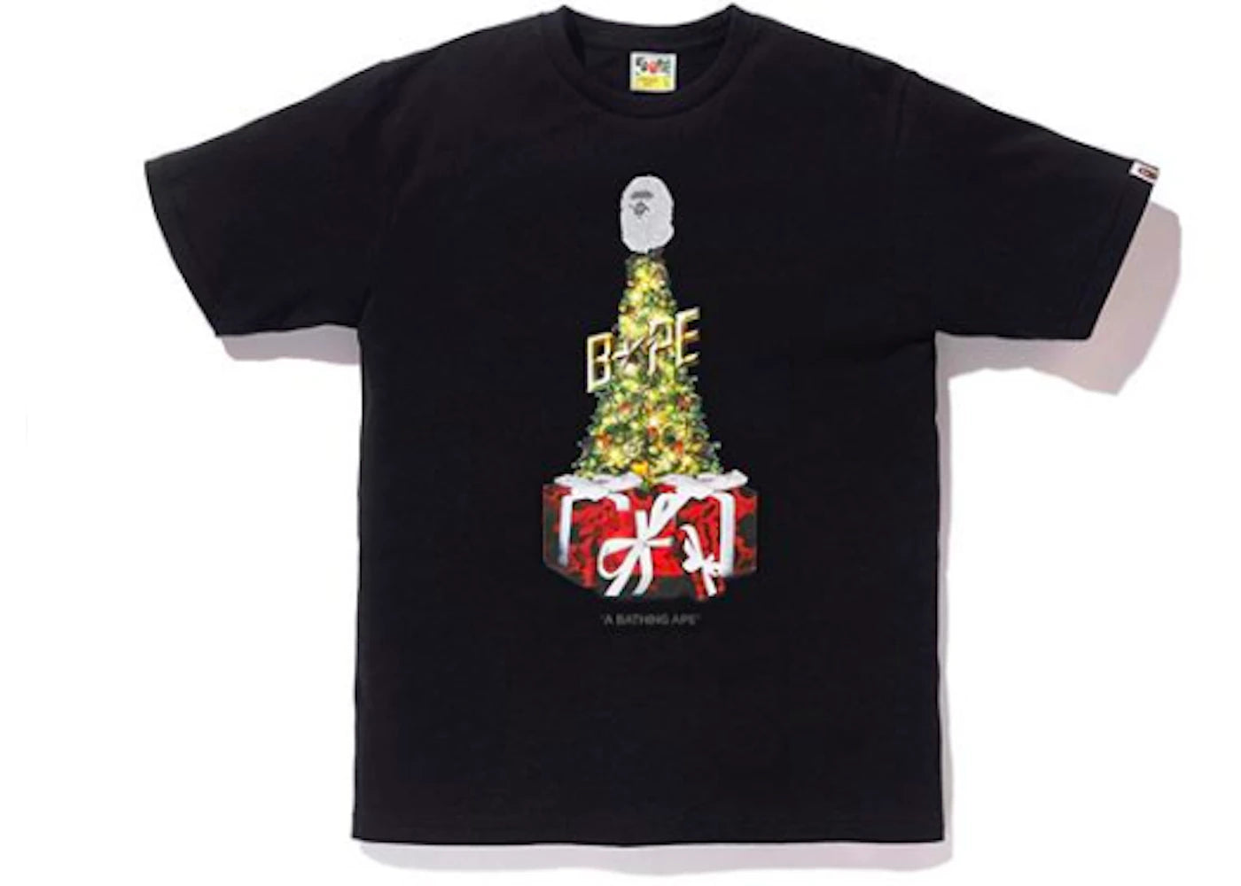 BAPE Christmas Tree Tee Black