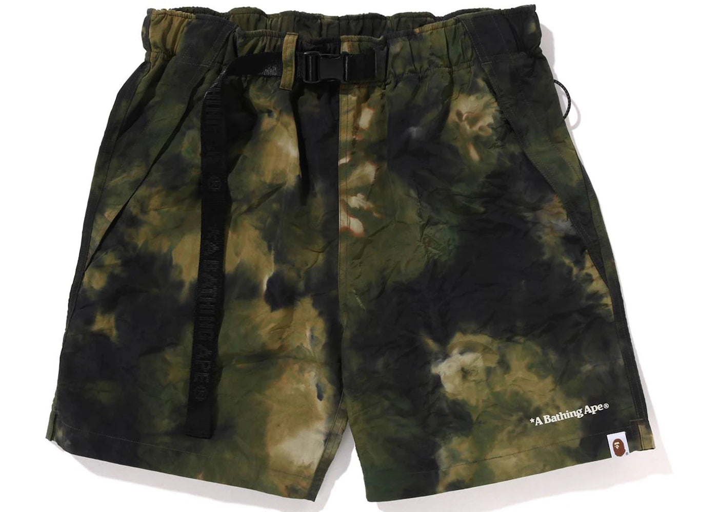 BAPE Chusen Dye Eazy Shorts Olive Drab