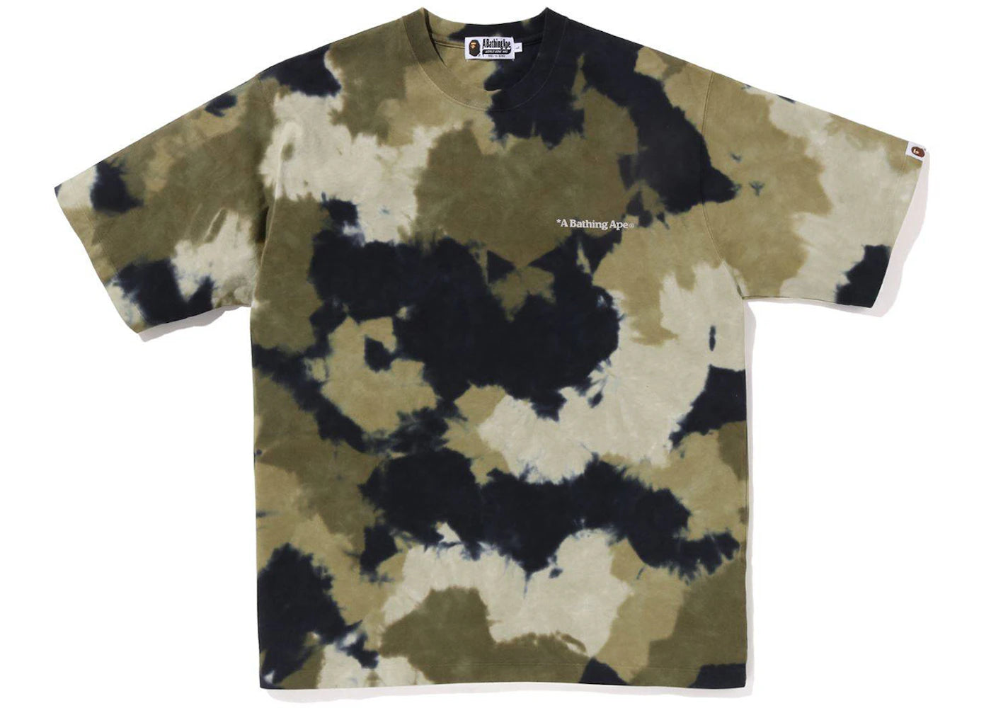 BAPE Chusen Dye Relaxed Fit Tee Olive Drab