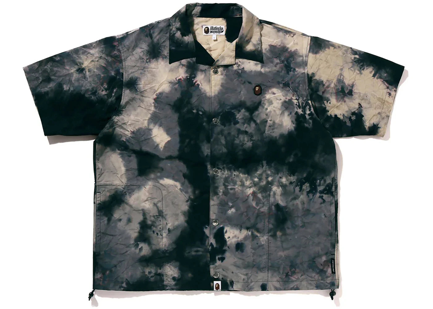 BAPE Chusen One Point Open Collar Shirt Black