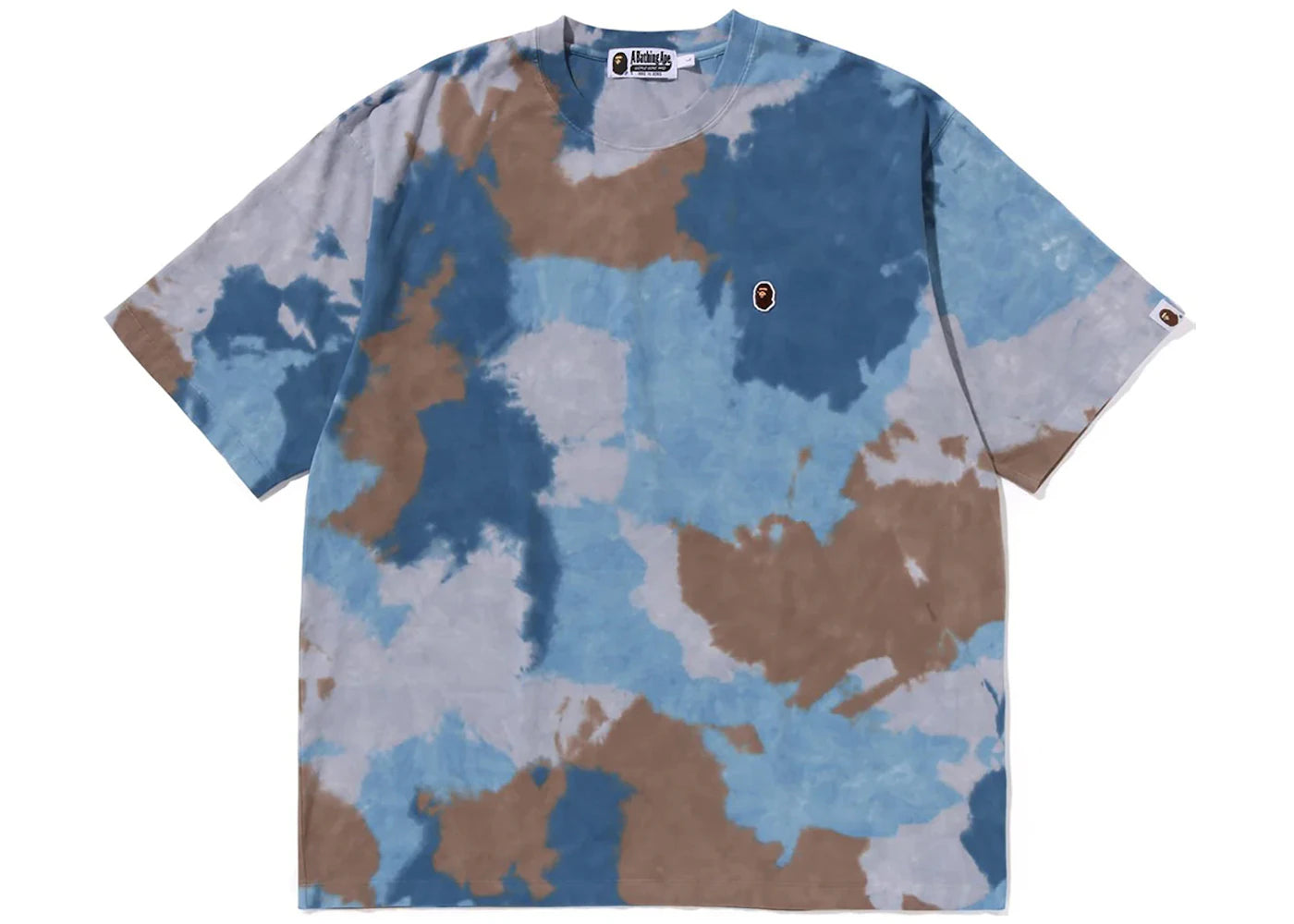 BAPE Chusen One Point Relaxed Fit Tee Blue