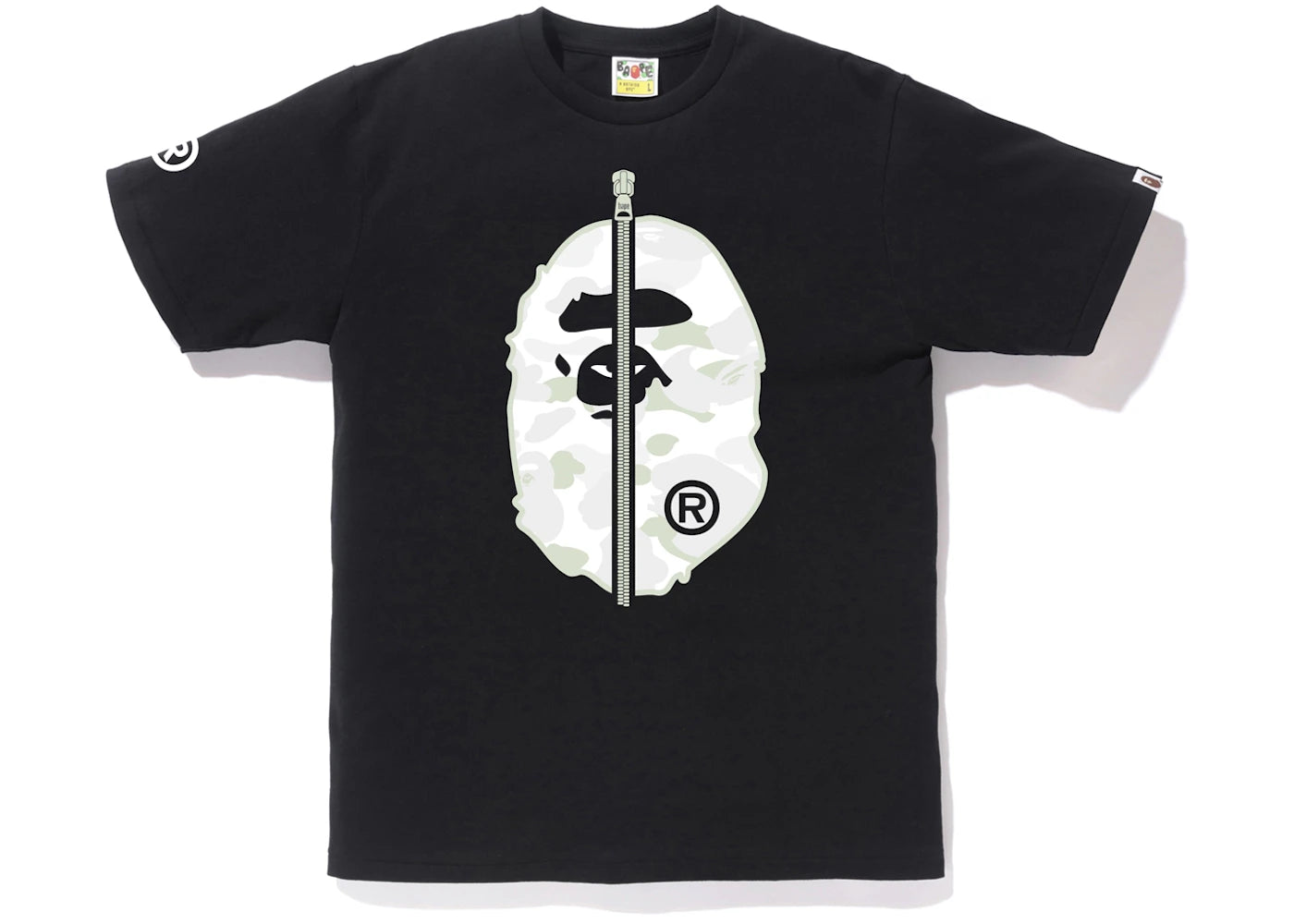 BAPE City Camo 2nd Ape Tee Black/White