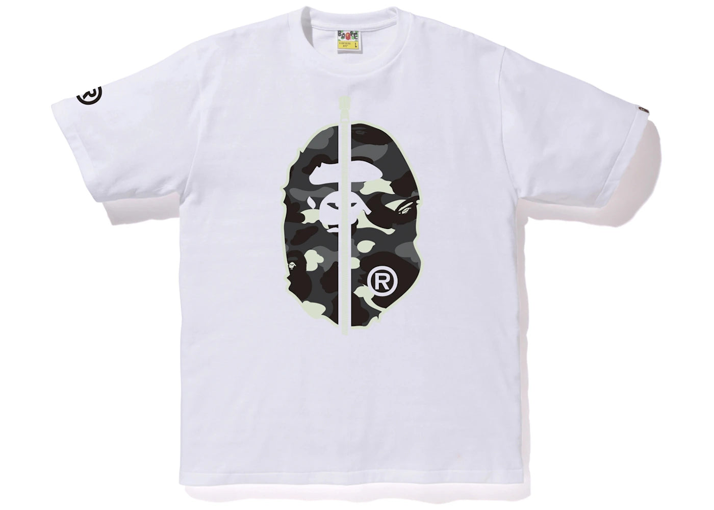 BAPE City Camo 2nd Ape Tee White/Black