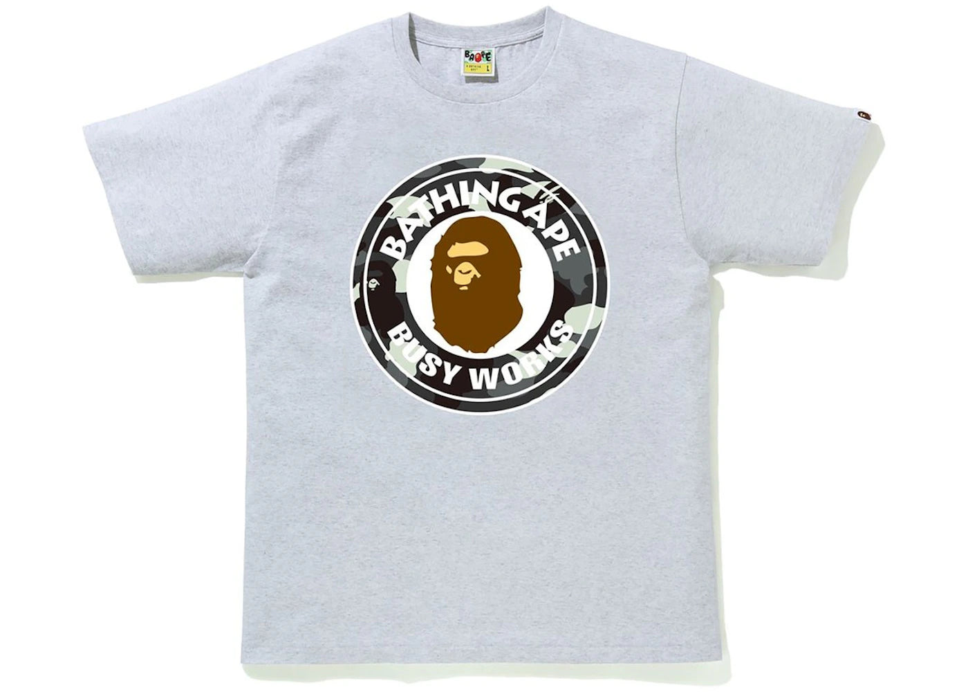 BAPE City Camo Busy Works Tee Gray