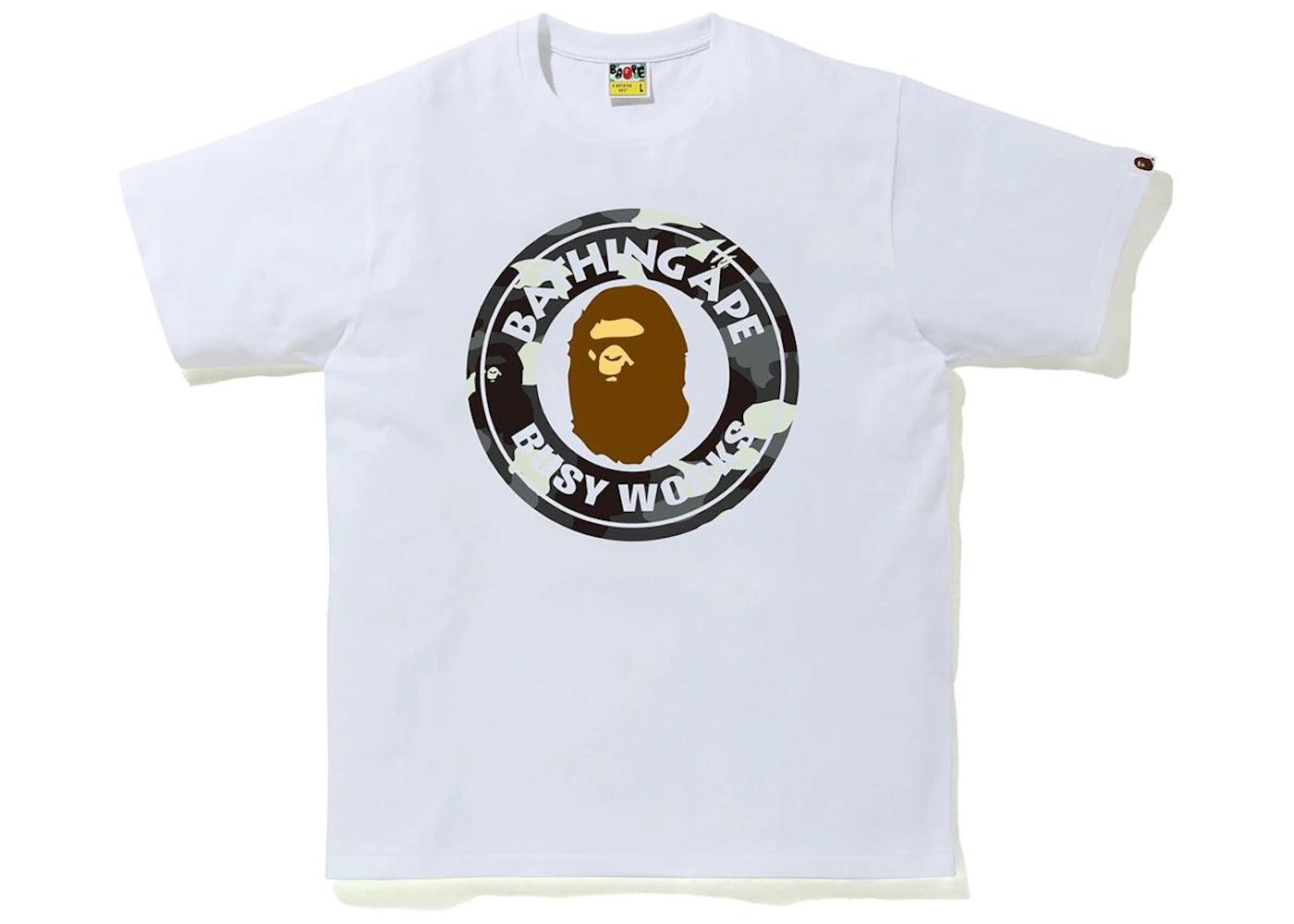 BAPE City Camo Busy Works Tee White