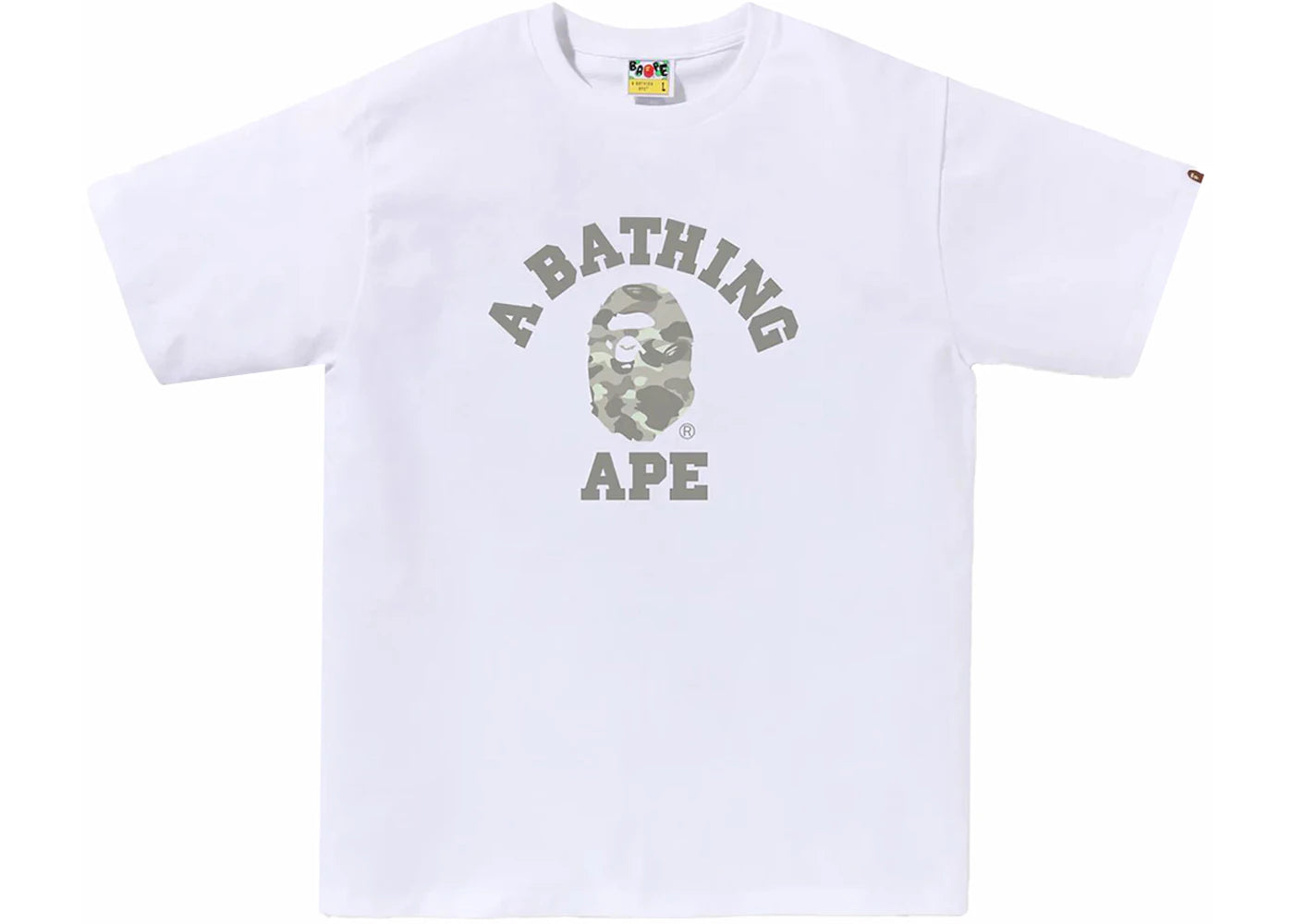 BAPE City Camo College Tee White/Grey