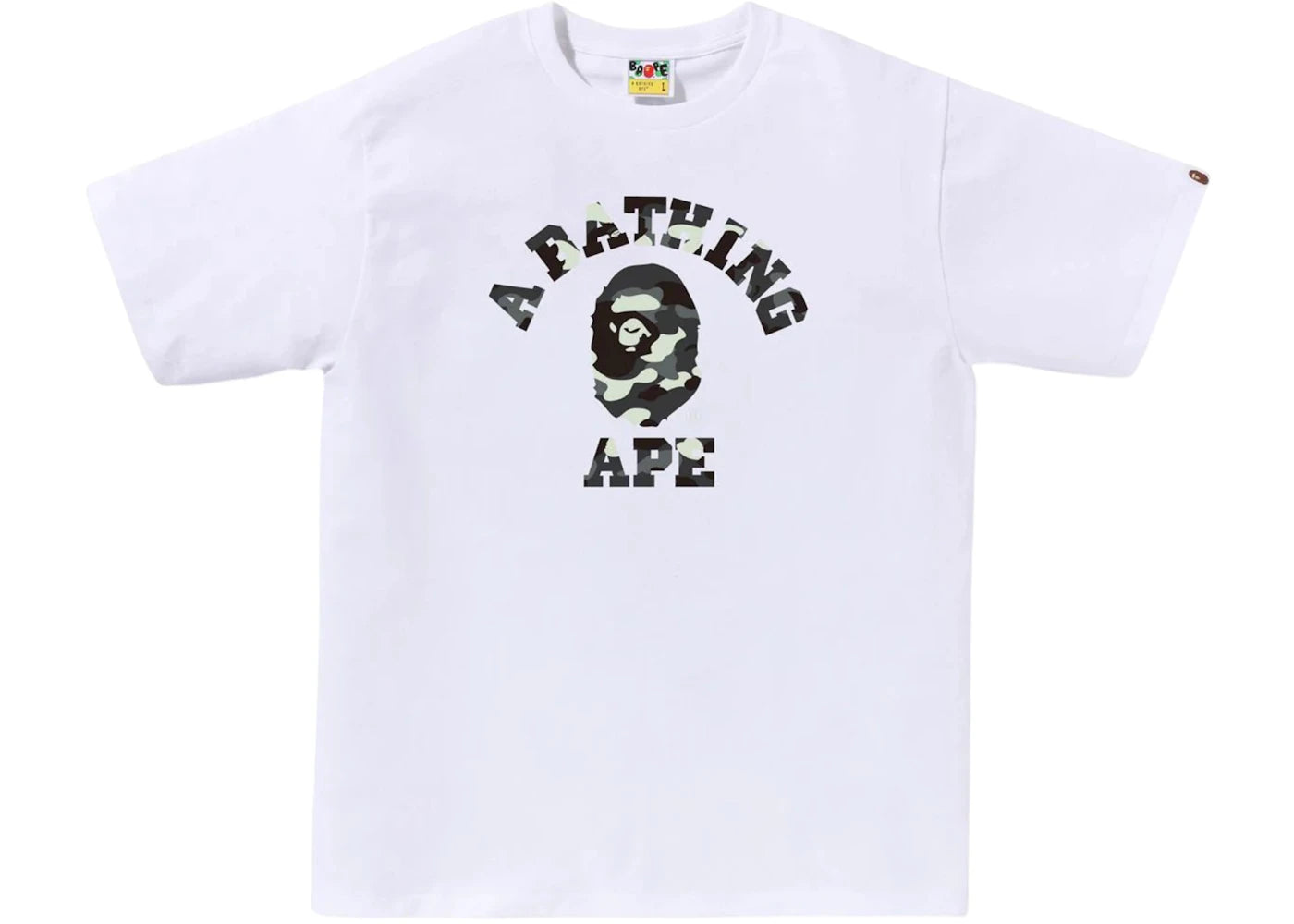 BAPE City Camo College Tee White