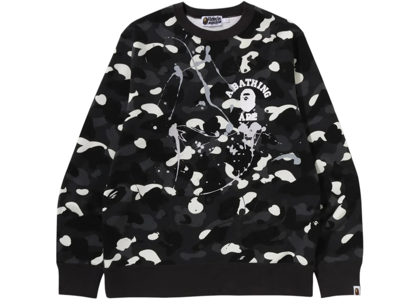 BAPE City Camo Painting Crewneck Sweatshirt Black