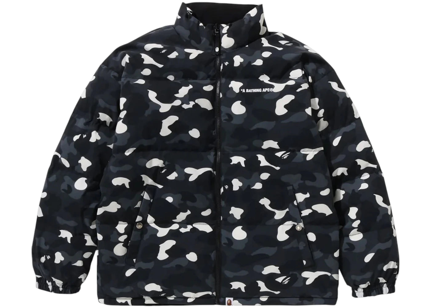 BAPE City Camo Reversible Down Jacket Black