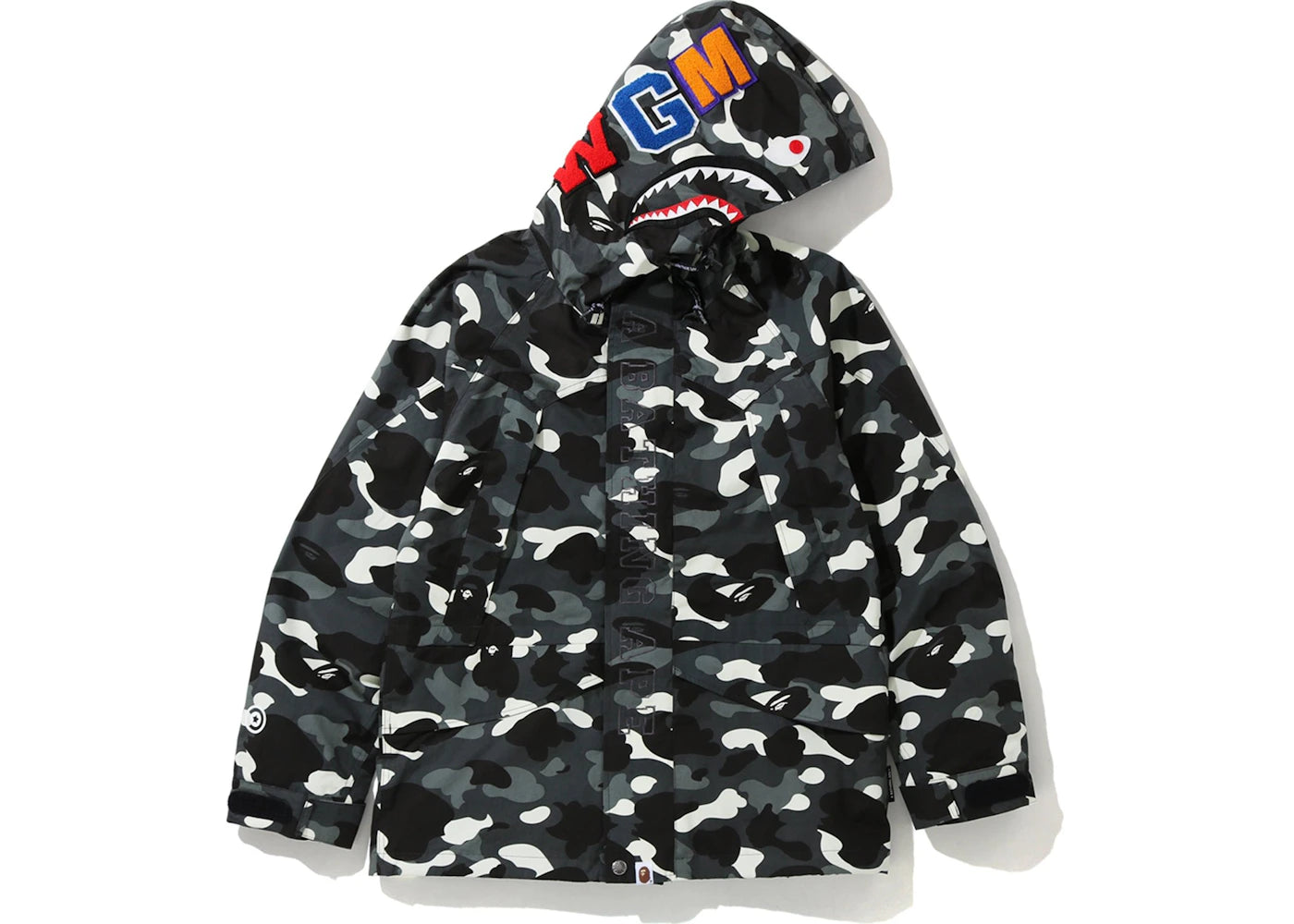 BAPE City Camo Shark Snowboad Jacket Black