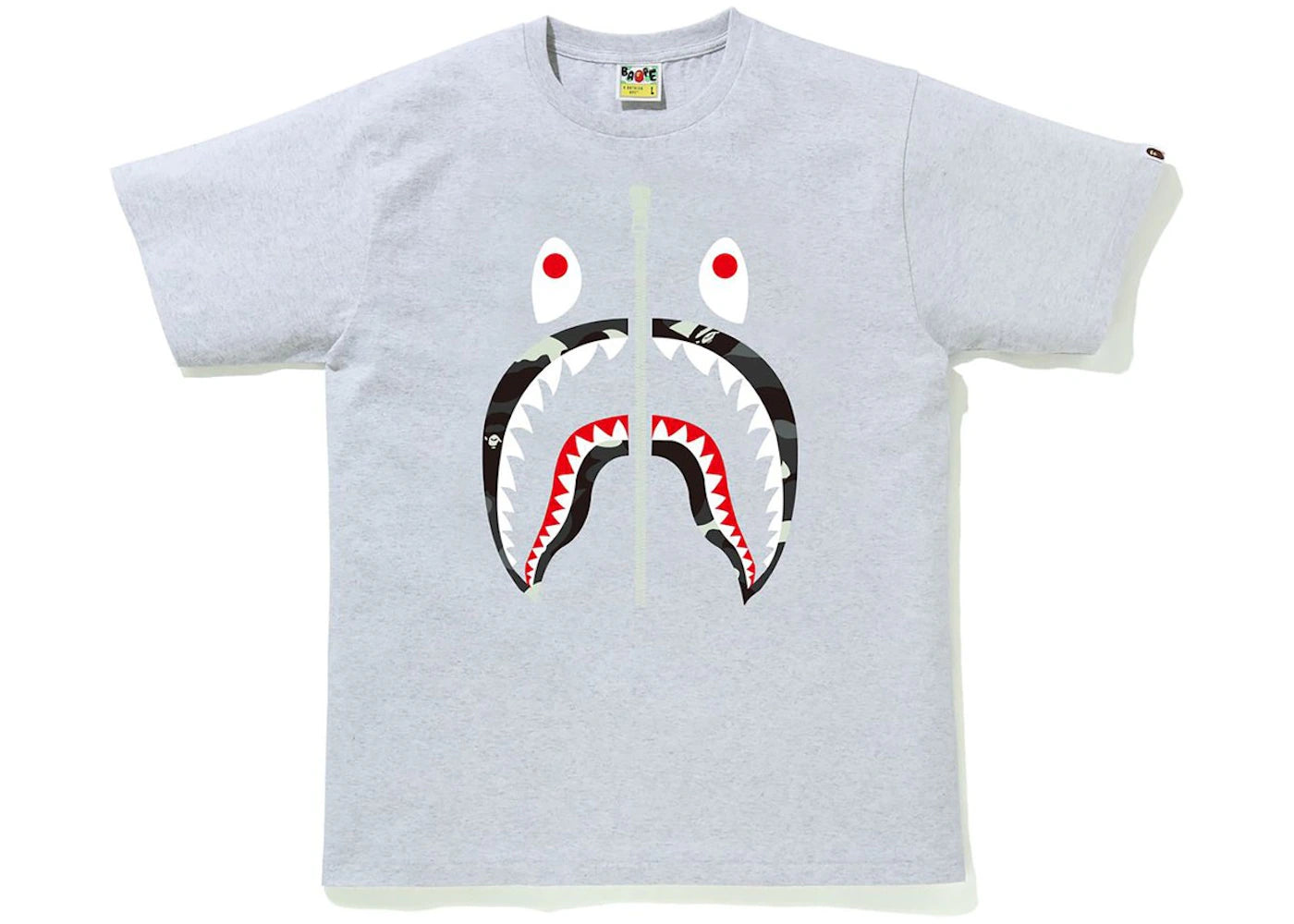 BAPE City Camo Shark Tee Gray/Black Camo