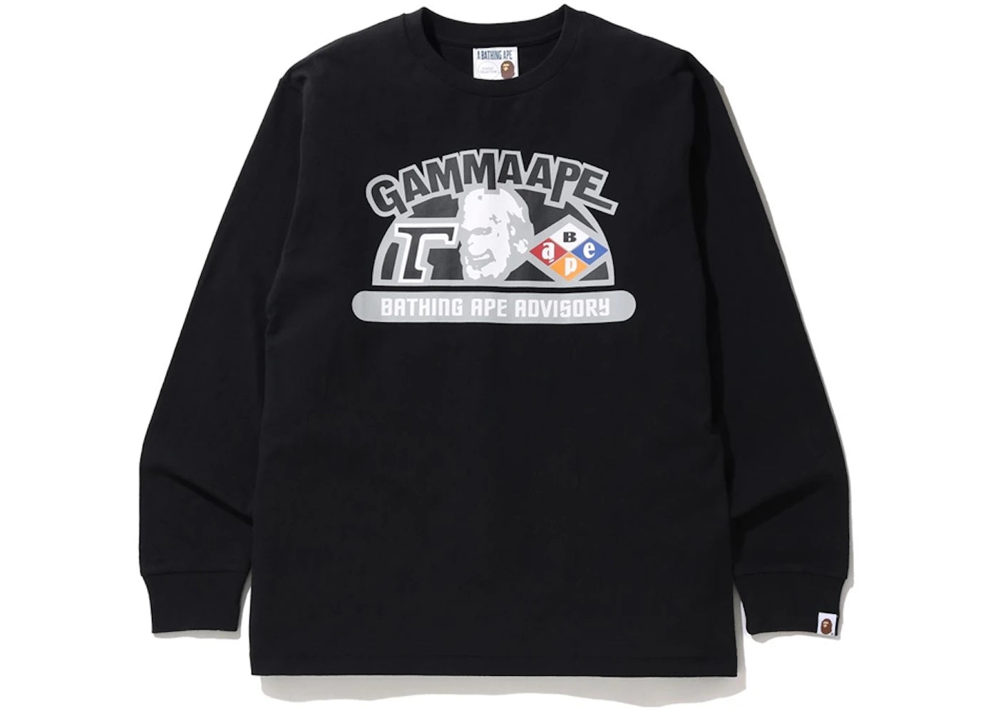 BAPE Classic Gamma Ape L/S Tee Black