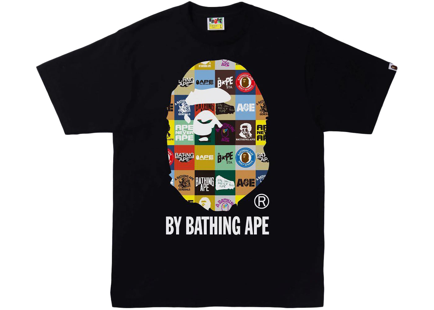 BAPE Classic Logo Ape Head Tee Black