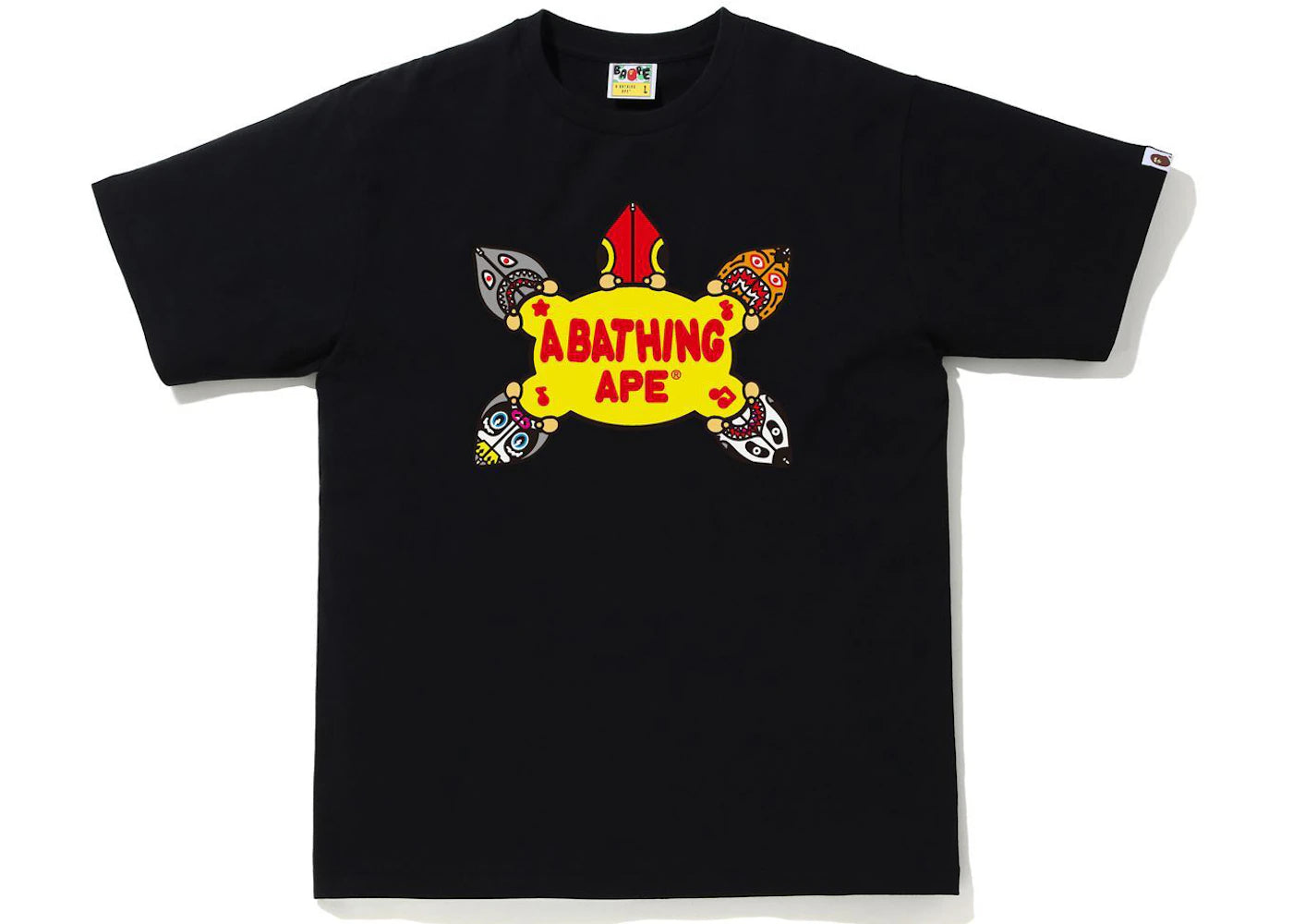 BAPE Classic Milo Shark #1 Tee Black