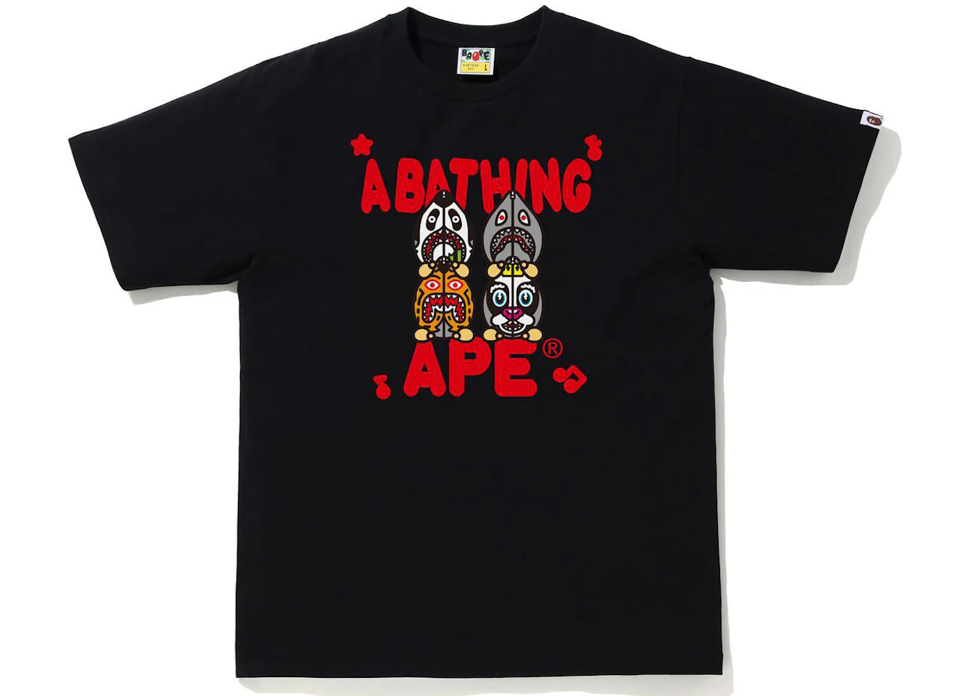 BAPE Classic Milo Shark #2 Tee Black