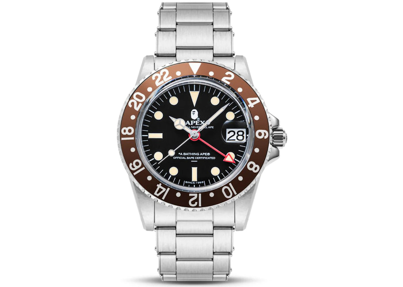 BAPE Classic Type 2 Bapex Watch Brown