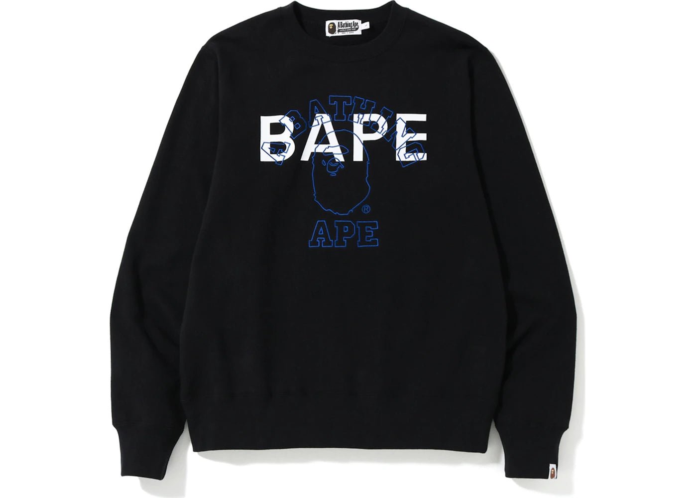BAPE College BAPE Crewneck Black