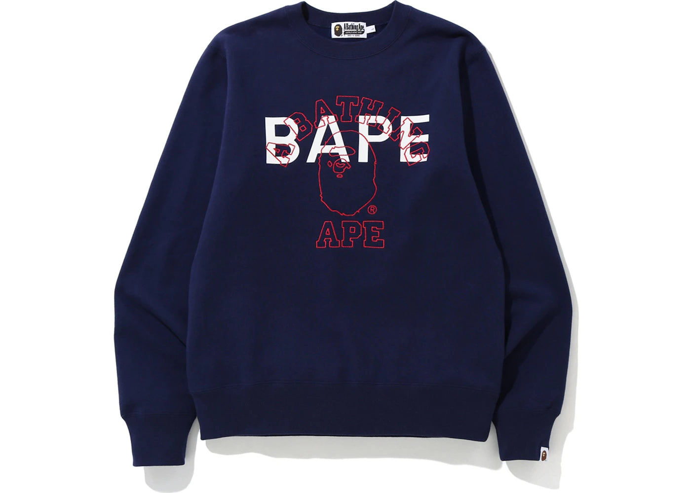 BAPE College BAPE Crewneck Navy