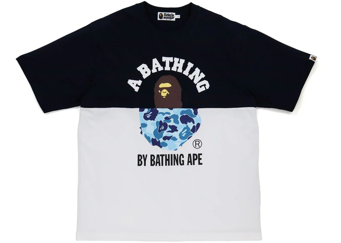 BAPE College & By Bathing Ape Relaxed Fit Tee Navy