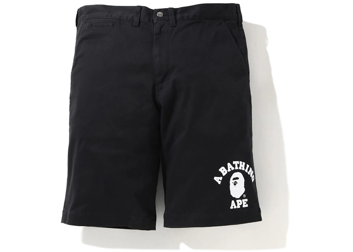 BAPE College Chino Shorts Black