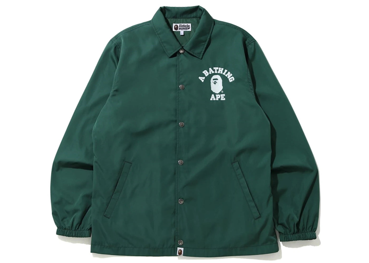 BAPE College Coach Jacket Green