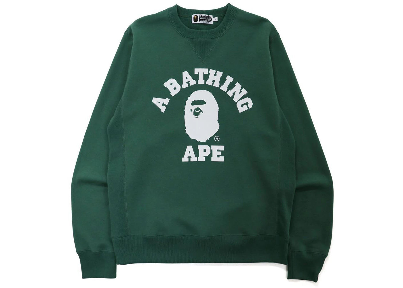 BAPE College Crewneck Green
