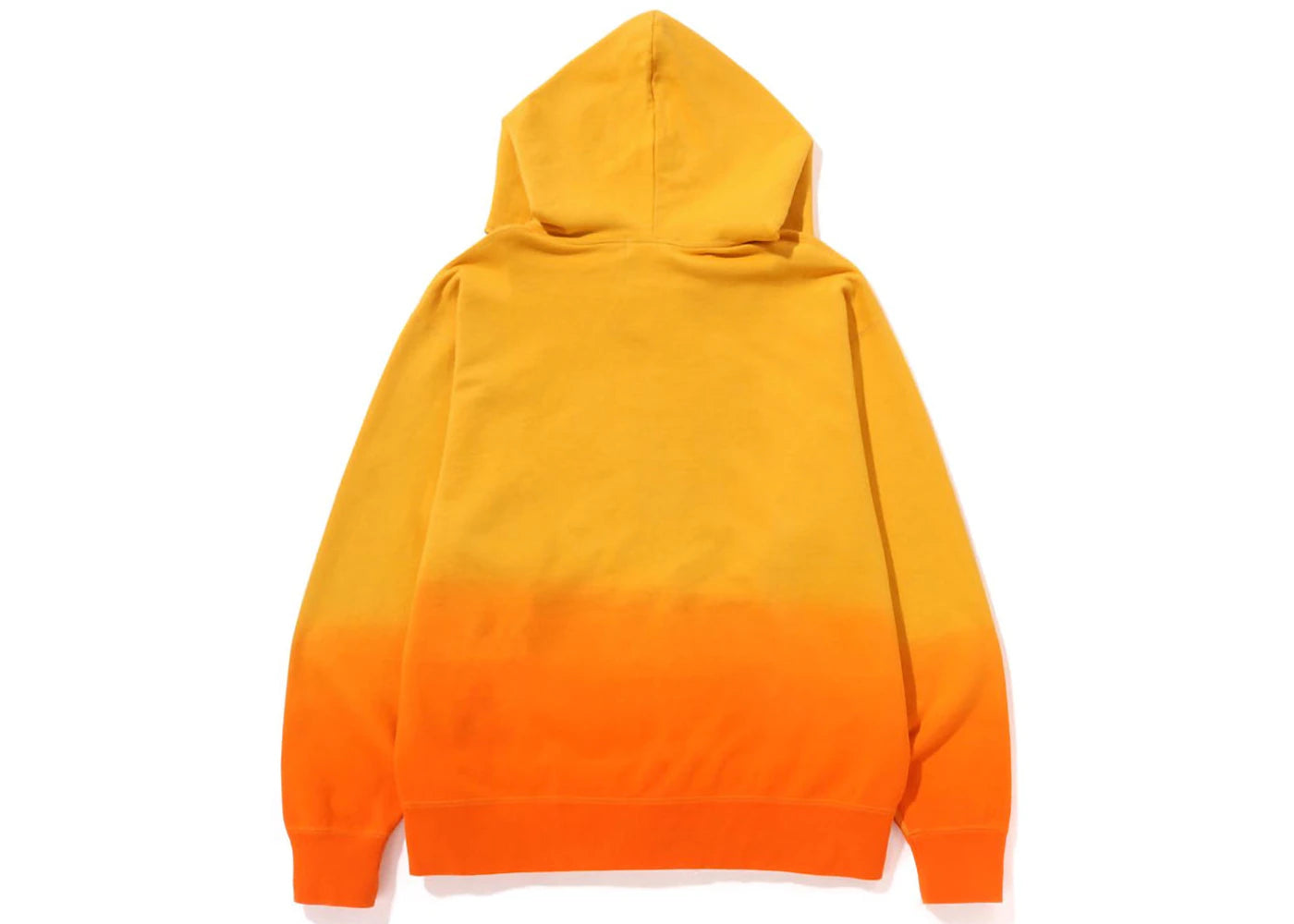 BAPE College Gradation Relaxed Fit Full Zip Hoodie Orange