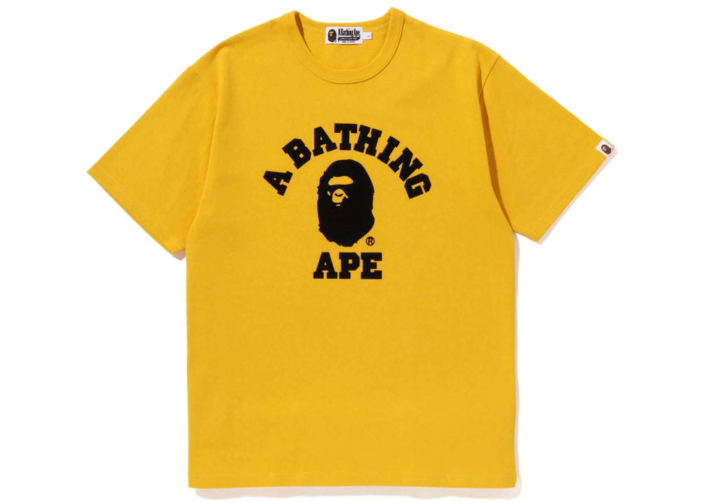 BAPE College Heavy Weight Tee Yellow