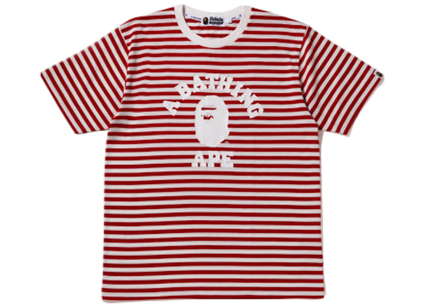 BAPE College Hoop Tee Red