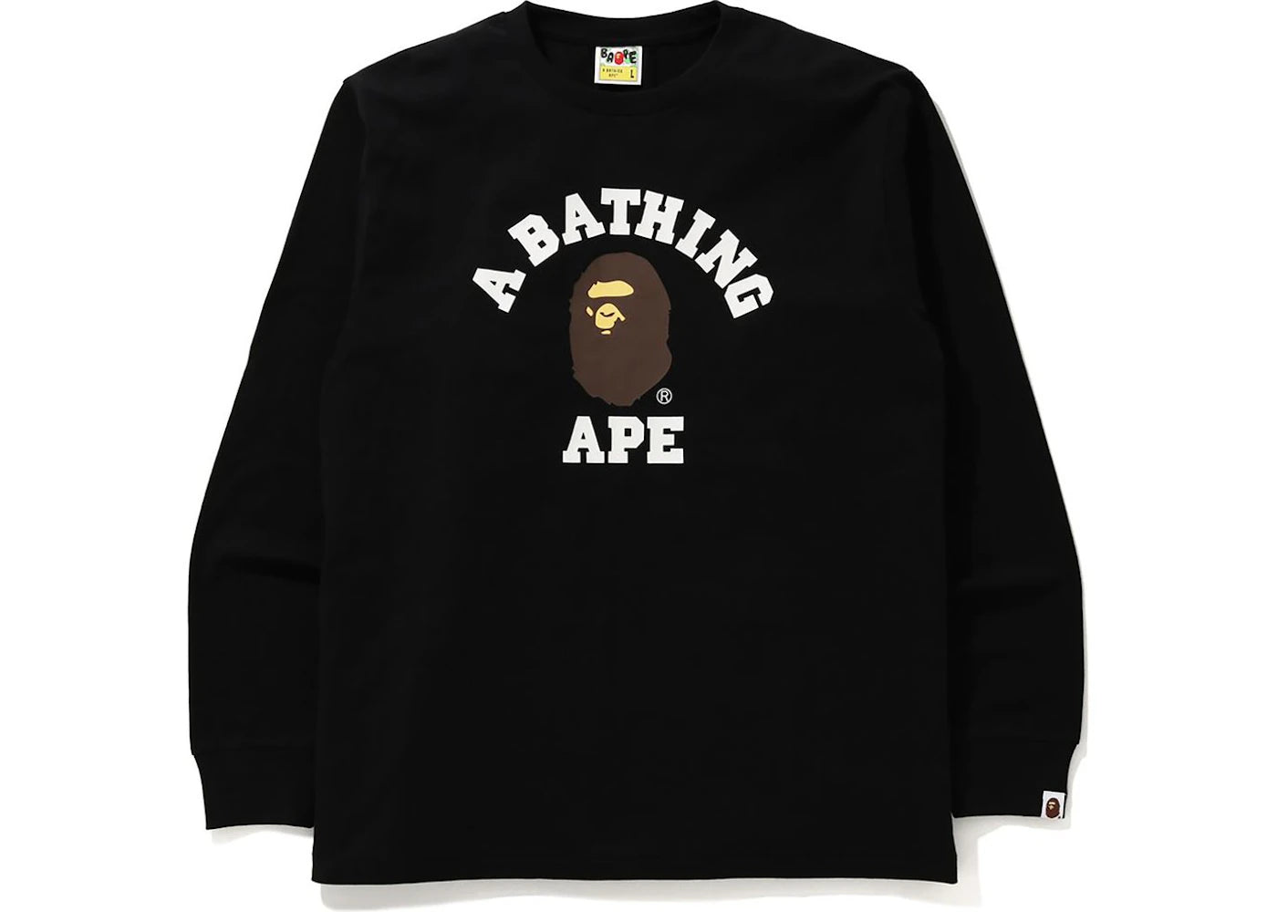 BAPE College L/S Tee (FW20) Black