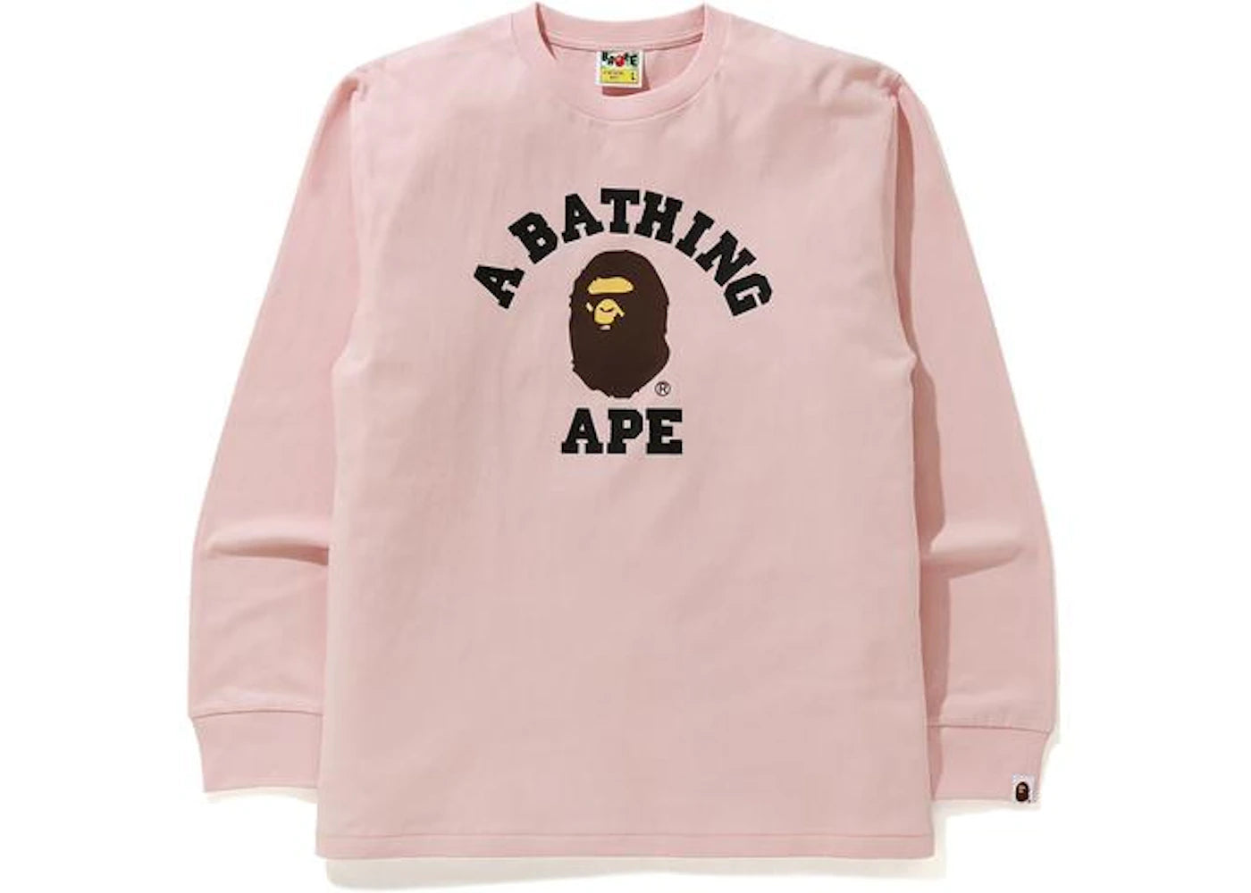 BAPE College L/S Tee (FW20) Pink