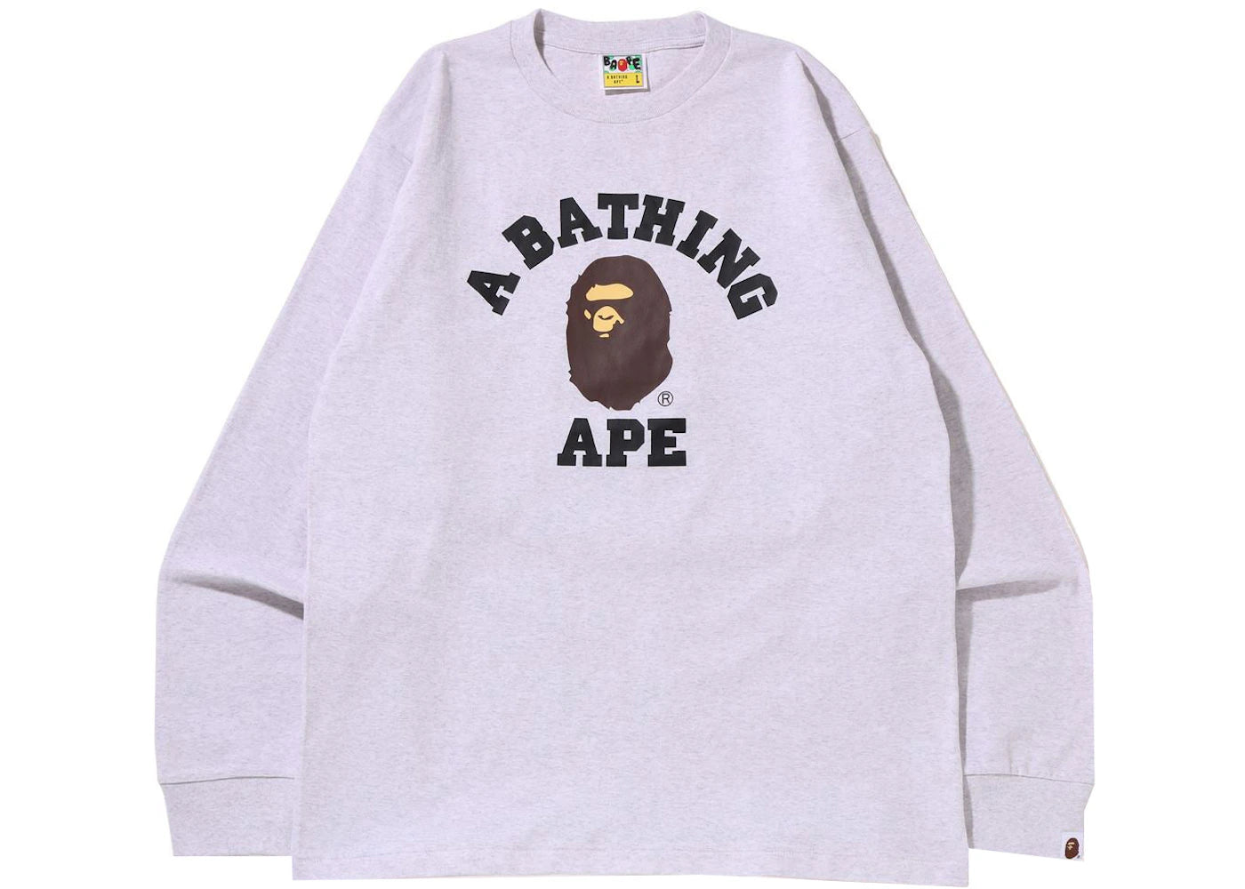 BAPE College L/S Tee (SS22) Gray