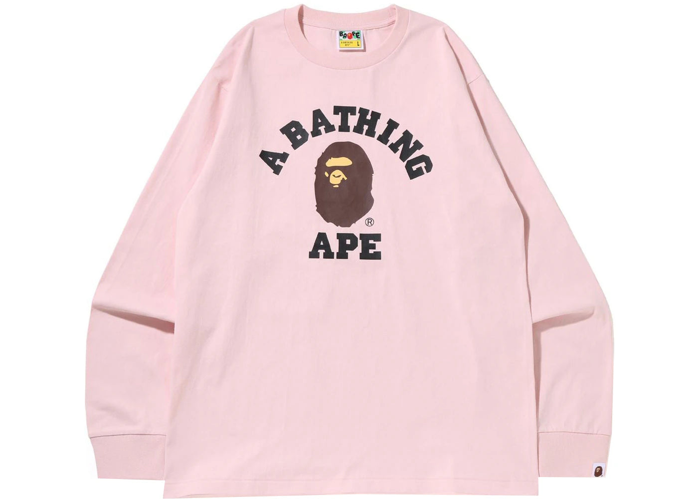 BAPE College L/S Tee (SS22) Pink