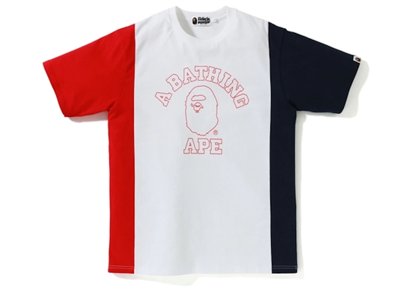 BAPE College Mix Color Tee White