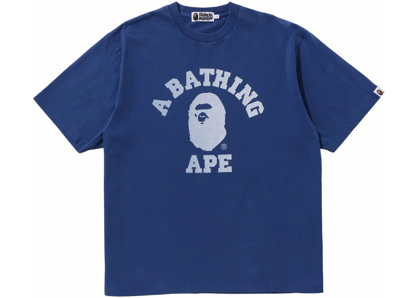 BAPE College Overdye Tee Blue