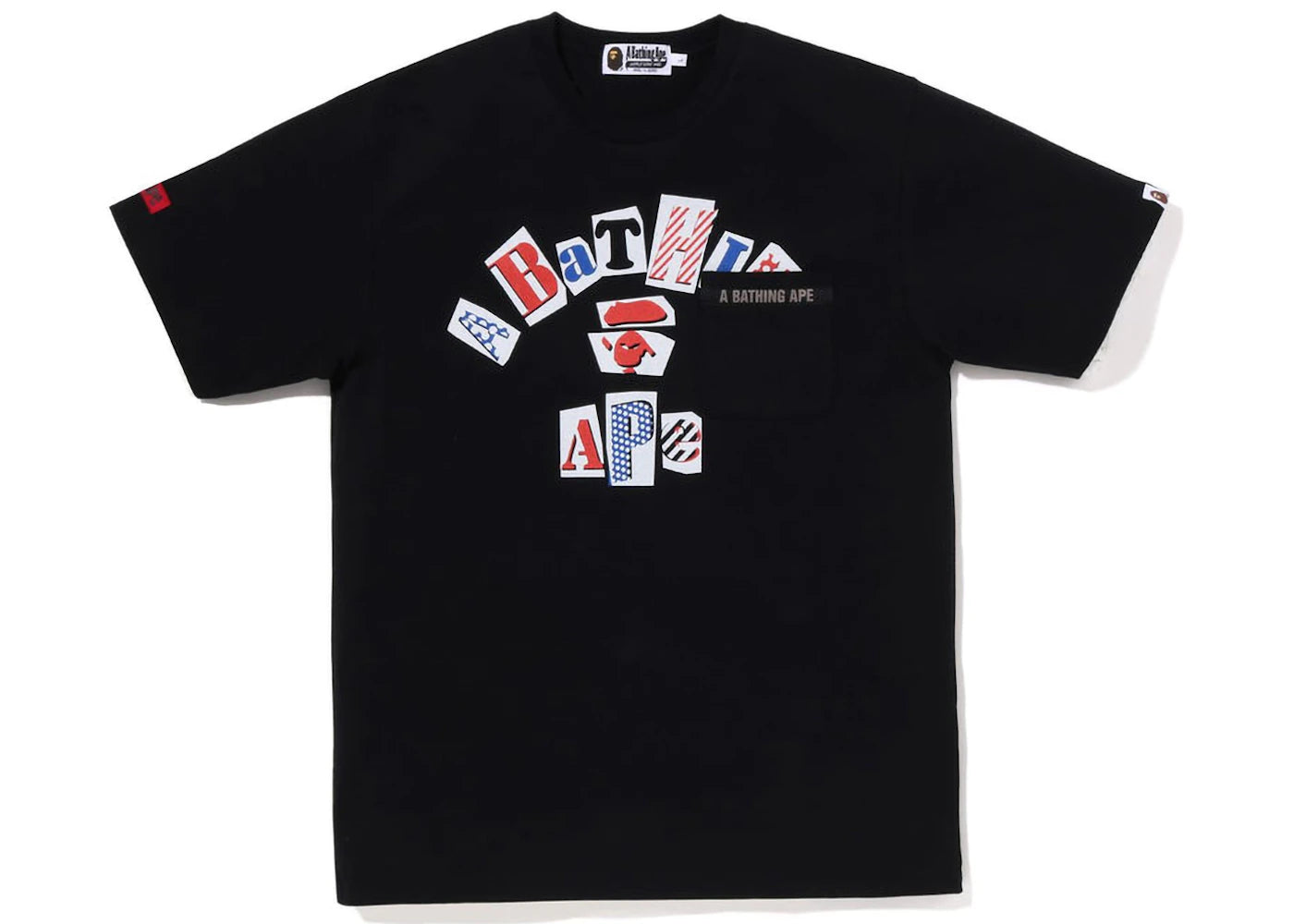 BAPE College Pocket Tee Black