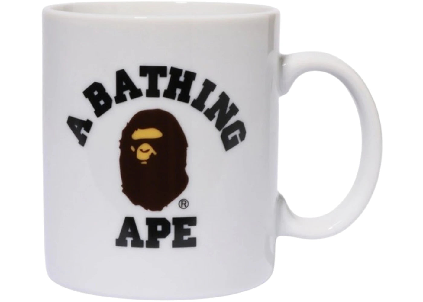 BAPE College Pottery Mug White