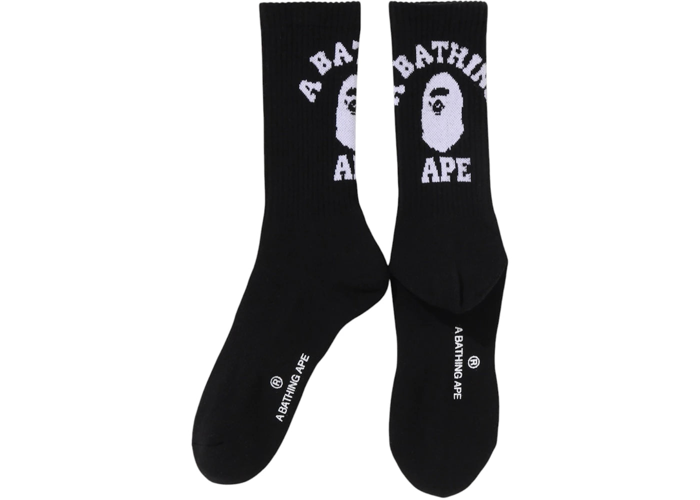 BAPE College Socks (SS25) Black