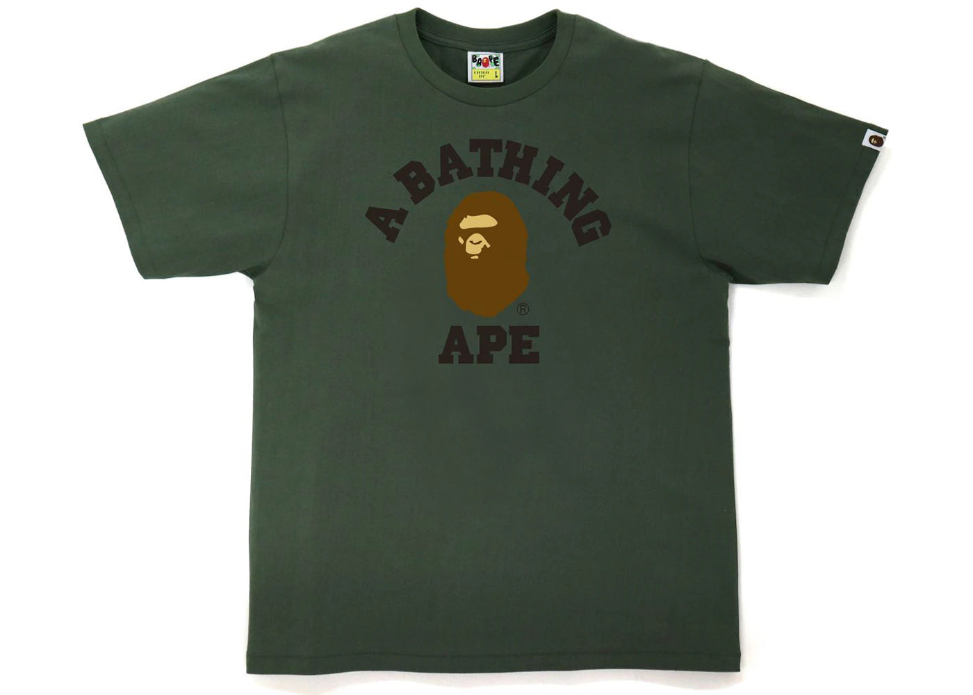 BAPE College Tee (FW21) Olivedrab