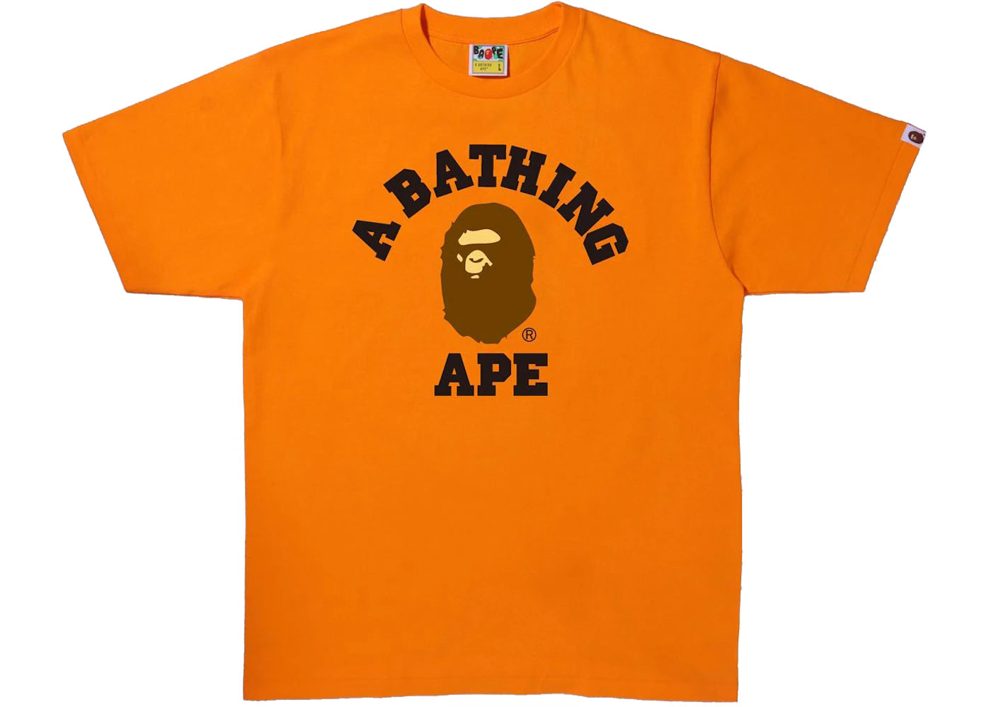 BAPE College Tee Orange
