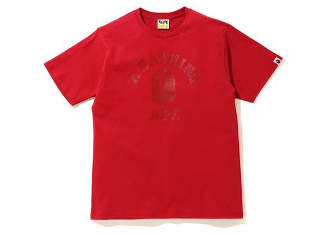 BAPE College Tee Pure Red