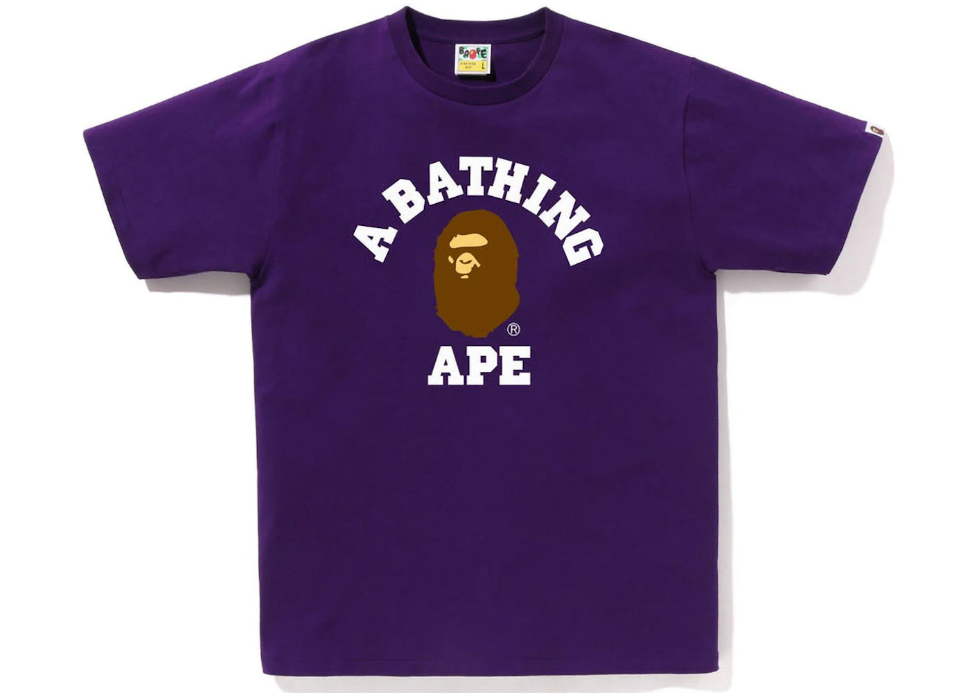 BAPE College Tee (SS23) Purple