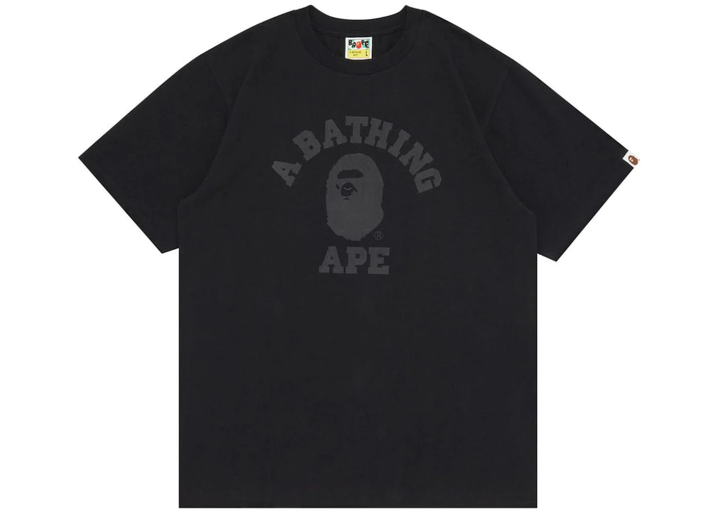 BAPE College Tee Triple Black