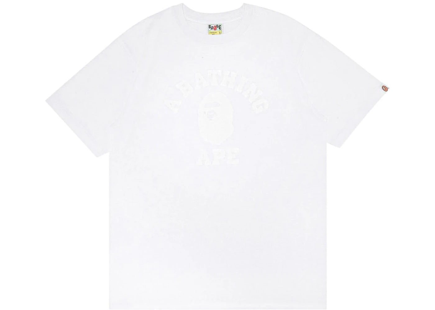 BAPE College Tee Triple White