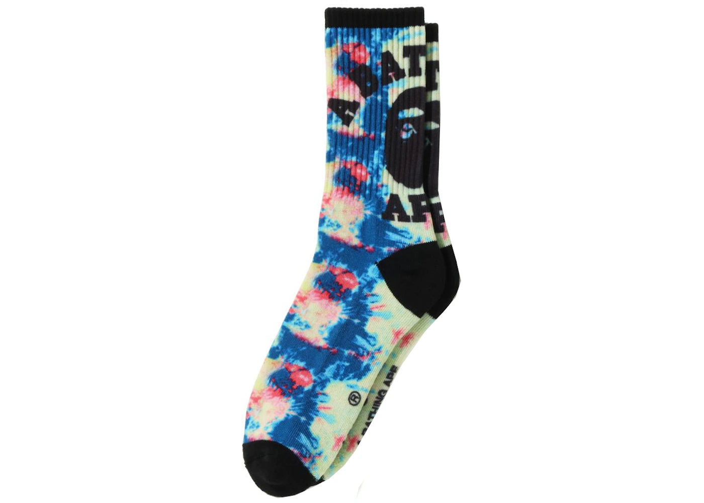 BAPE College Tie Dye Socks Multi